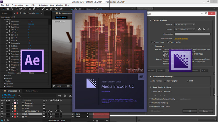 Export Composition After Effects In The Adobe Media Encoder