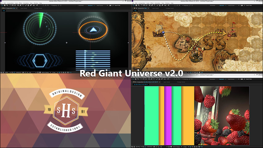 دانلود و آموزش پلاگین های Red Giant Universe v2.0 در پریمیر و افتر افکت