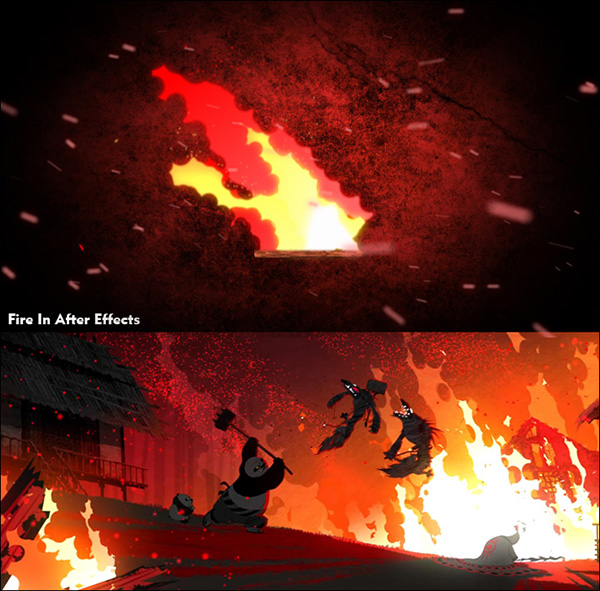 99-آموزش ساخت آتش دوبعدی در نرم افزار افتر افکت