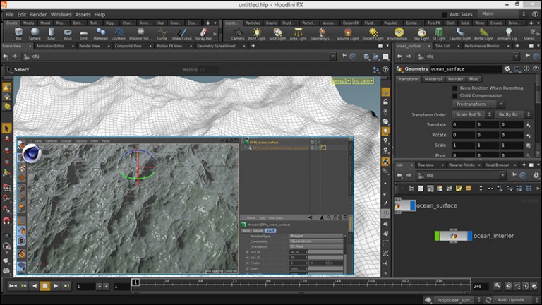 373-آموزش ارتباط بین نرم افزار Houdini و Cinema 4d