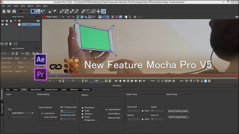 391-دانلود و آموزش قابلیت های جدید نرم افزار Mocha Pro V5