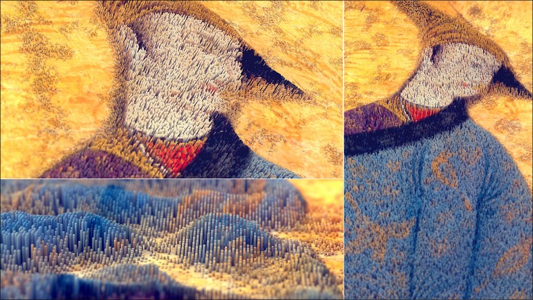 416-آموزش ساخت تیزر iFim ساخت تابلو فرش در C4D و AE