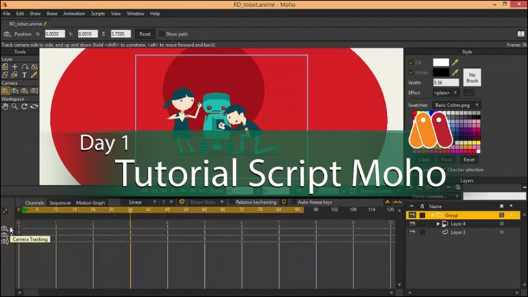444-فصل اول آموزش اسکریپت های نرم افزار Anime Studio (Moho)