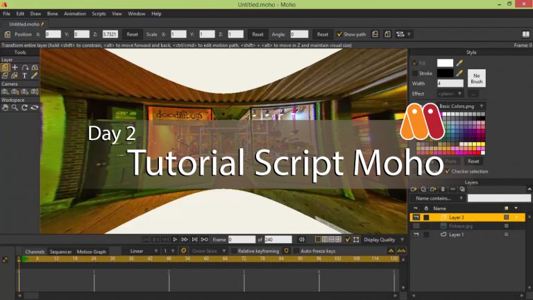 445-فصل دوم آموزش اسکریپت های نرم افزار Anime Studio (Moho)