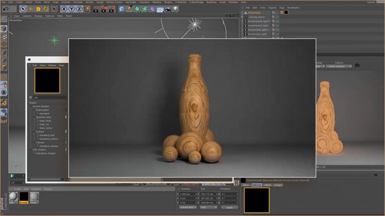 465-آموزش پنجره Shader Network رندر Arnold در Cinema 4d