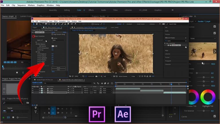463-آموزش ارتباط بین نرم افزار های افتر افکت و پریمیر پرو