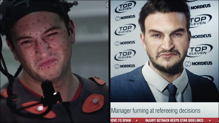 پشت صحنه موشن کپچر تیزر فوتبالی Top Eleven