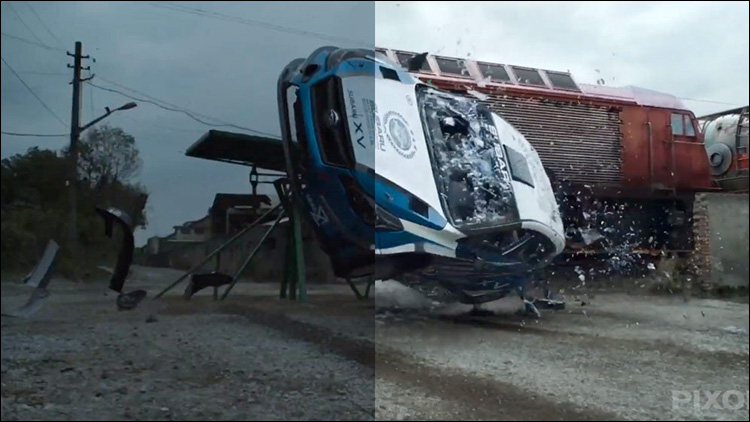 پشت صحنه جلوه های ویژه واژگونی ماشین در سریال Duckweed