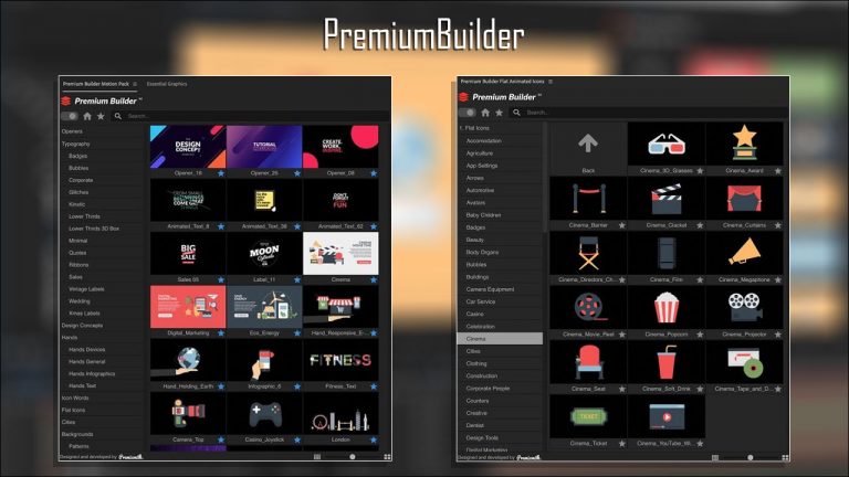 520-دانلود و آموزش Premium Builder برای موشن گرافیک افترافکت