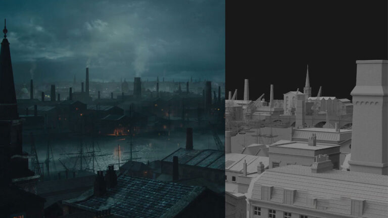 پشت صحنه تکنیک های مت پینتینگ در فیلم The Nevers