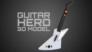 دانلود مدل سه بعدی گیتار الکترونیک برای Cinema 4d