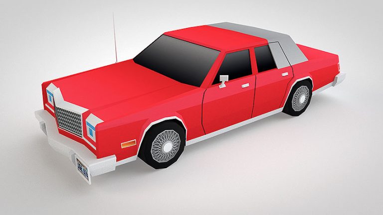 دانلود مدل سه بعدی ماشین کرایسلر کارتونی