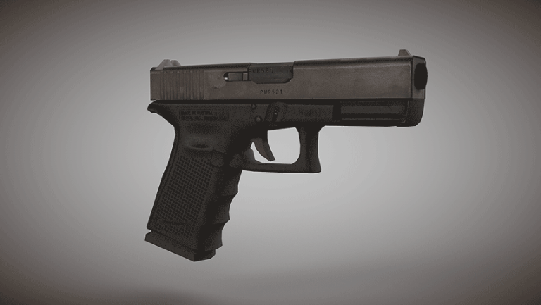 دانلود مدل سه بعدی تفنگ گلاک