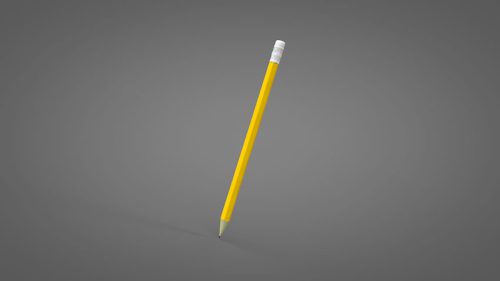 دانلود مدل سه بعدی مداد