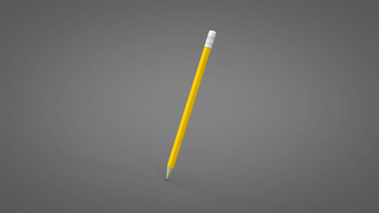 دانلود مدل سه بعدی مداد