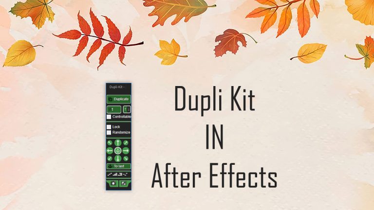 601-آموزش اسکریپت Dupli-Kit برای تکثیر اجسام در افتر افکت