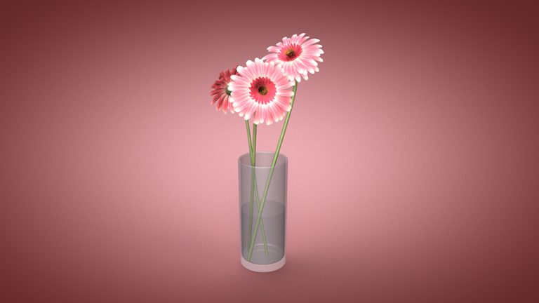 دانلود مدل سه بعدی دسته گل آستر