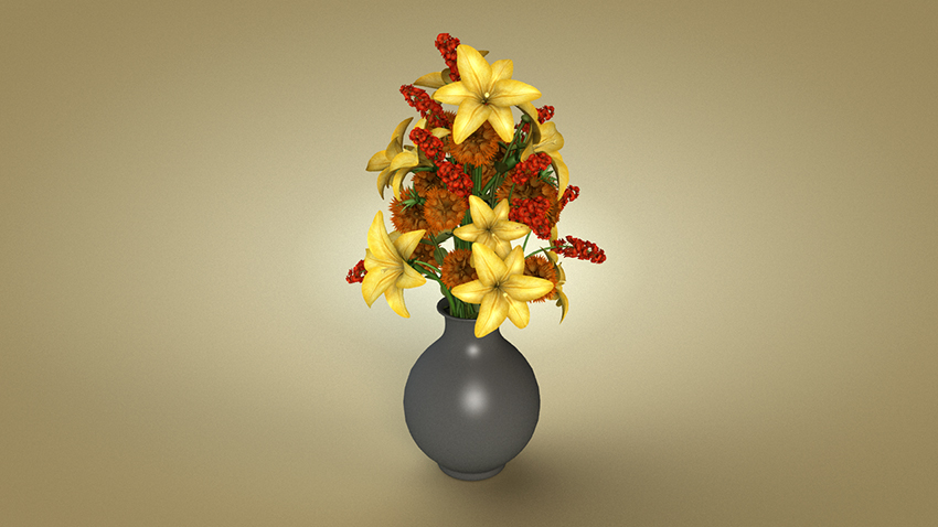 دانلود مدل سه بعدی گلدان