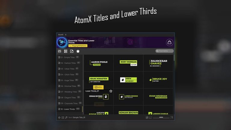 612-آموزش پریست های ساخت زیرنویس Titles and Lower Thirds