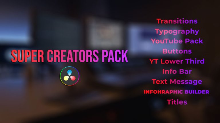 ابزار تعداد زیادی ترانزیشن و نوشته انیمیت شده برای داوینچی