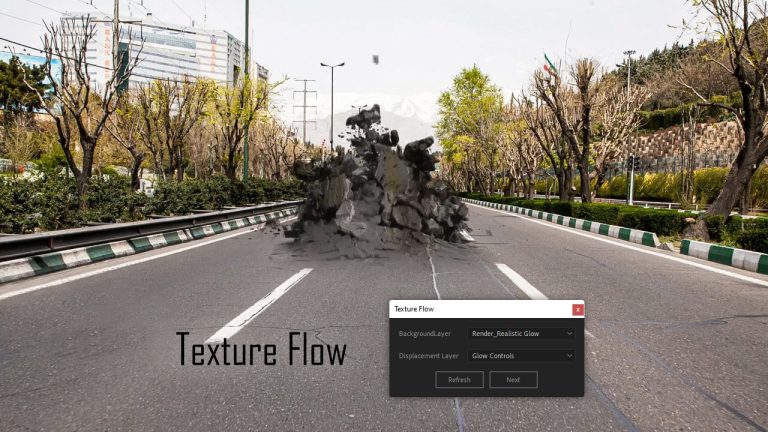 629-آموزش اسکریپت Texture Flow برای کامپوزیت فوتیج ها