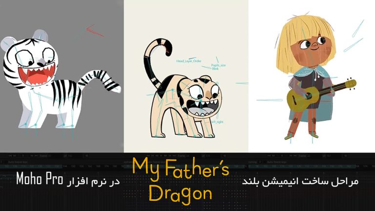 مراحل ساخت انیمیشن بلند My Fathers Dragon در Moho Pro