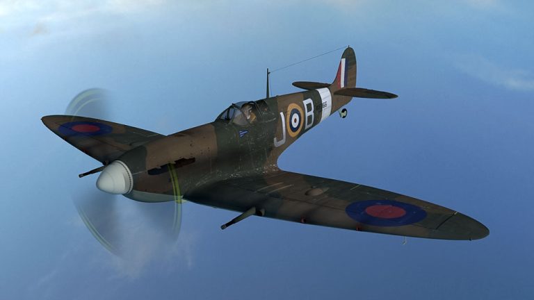 دانلود مدل سه بعدی هواپیامی جنگی Spitfire Mk Vb