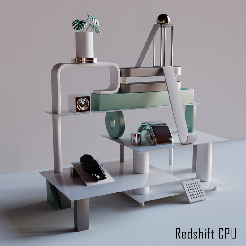 رندر نهایی با کمک Redshift CPU در Cinema 4d 2024
