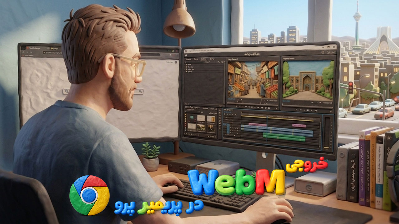 آموزش خروجی پسوند WebM در نرم افزار پریمیر پرو