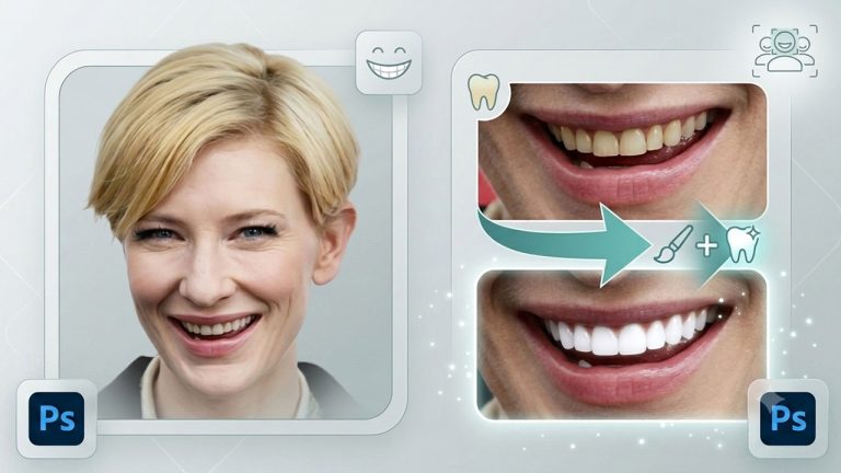 788-آموزش پلاگین هوش مصنوعی White Teeth در فتوشاپ