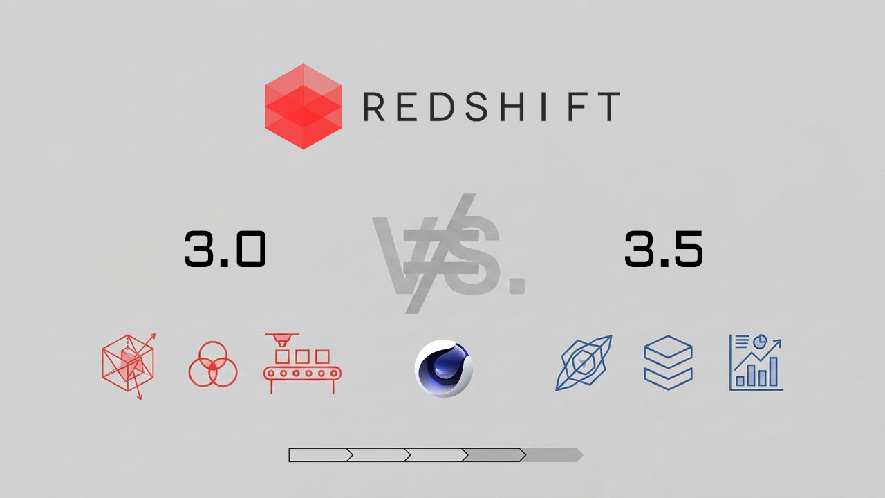 تفاوت نسخه 3.0 و 3.5 Redshift در Cinema 4d