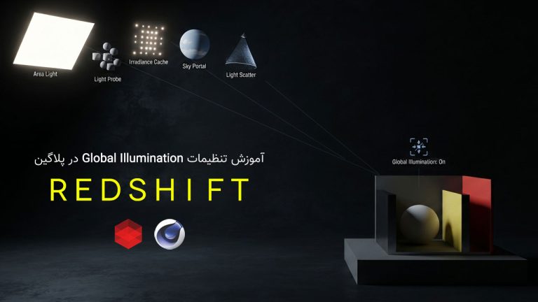 817-فصل بیست و یکم آموزش Global Illumination پلاگین RedShift